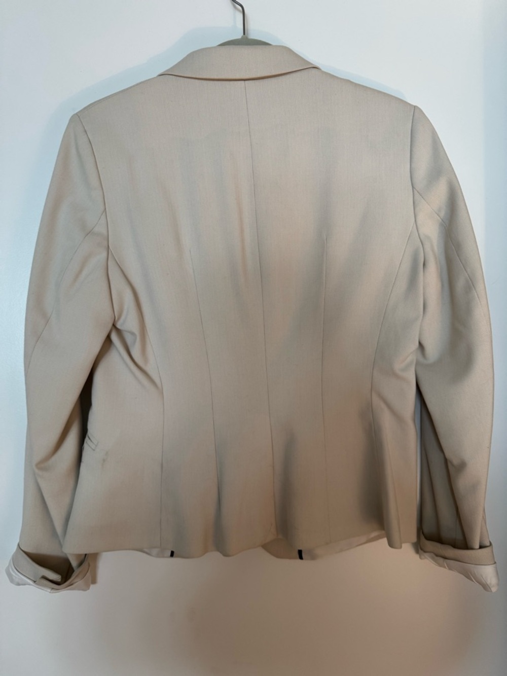 Women's Single-Button Beige Blazer - Picture 2 of 2